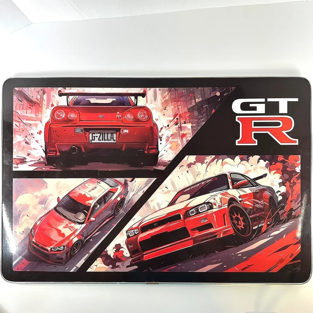Nissan GT-R R34 Skyline Wall Art Red Godzilla JDM Hobby Lobby Home Decor 23x15